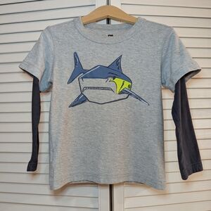 Tea Collection Shark Raglan Long Sleeve Shirt, 4T